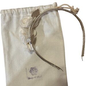 Woodstock Leather Floral Headband